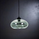 Modern Pendant Oval Smoked Glass Adjustable Cord Modern Pendant Oval Smoked Glass Adjustable Cord